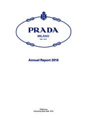 prada bilancio 2016|prada group annual report.